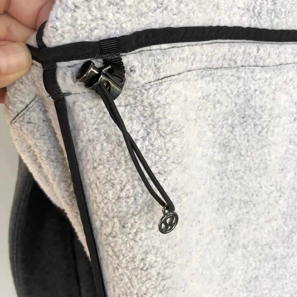 Lululemon Wrap Jacket Size 4 &Go Take You There Heathered Black Fleece Longline